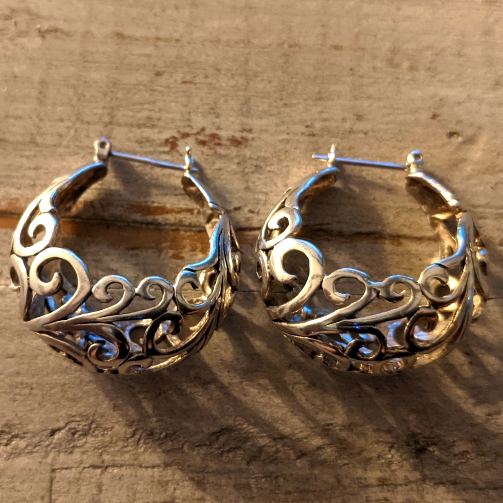 Vintage Jelaine Sterling Silver Earrings